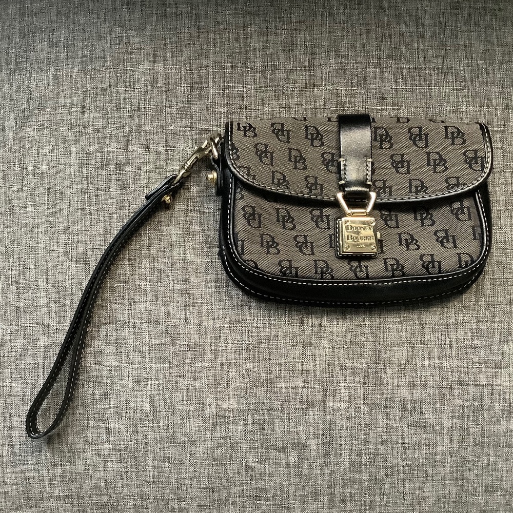 Rooney & Bourke 1975 Grey/Black Signature Logo Clutch